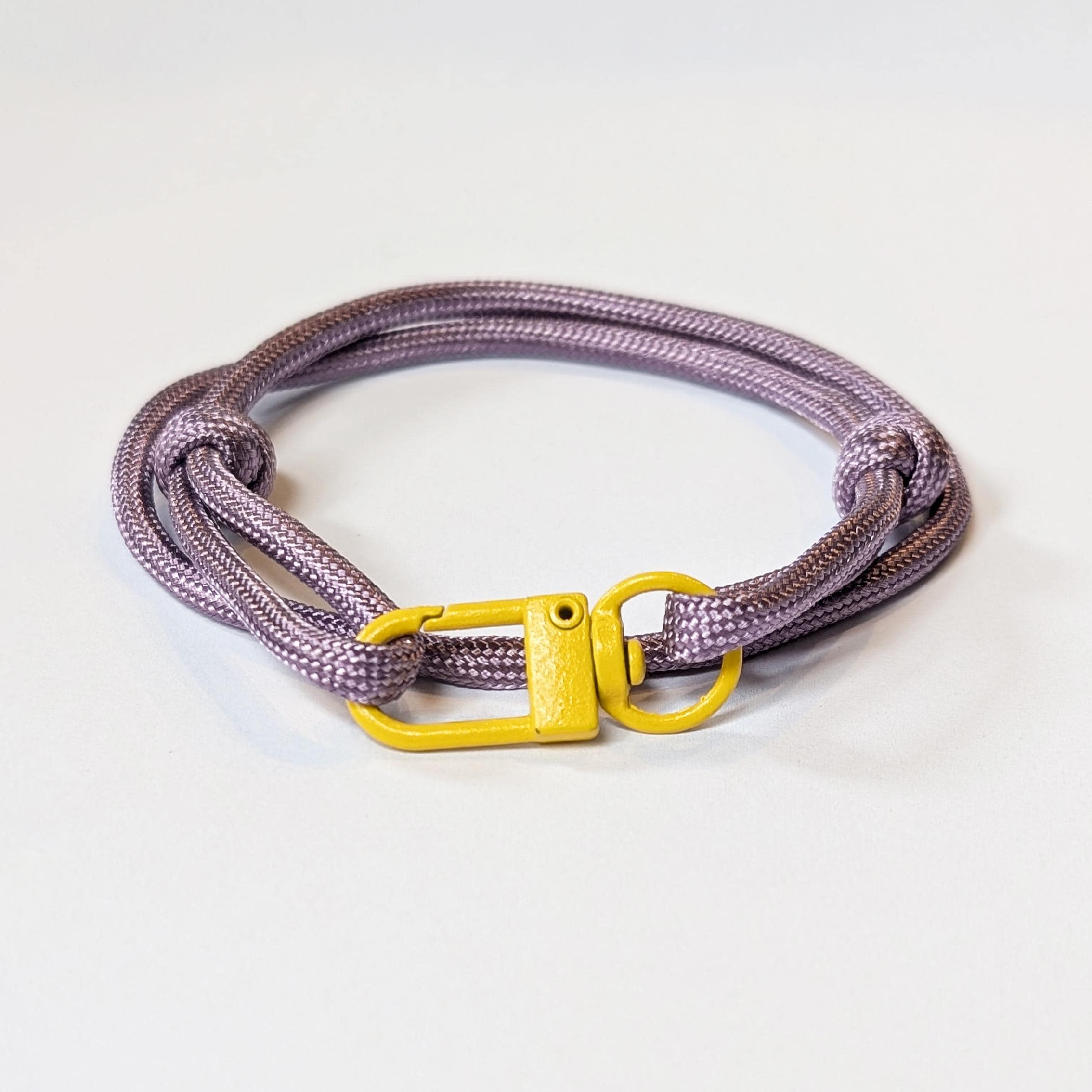Purple & Mustard Yellow Adjustable Paracord Wrap Unisex Friendship Bracelet, Minimalist Handmade Jewellery Gift
