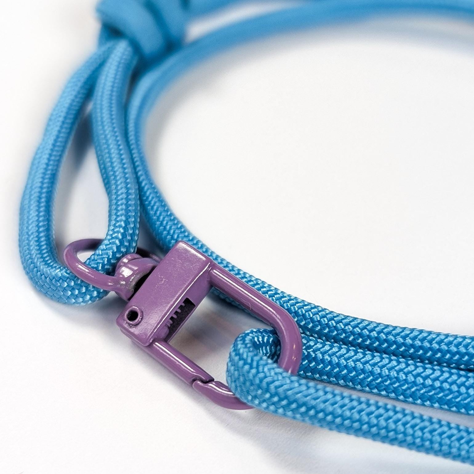 Sky Blue Paracord Bracelet: Adjustable Sliding Knot, Waterproof