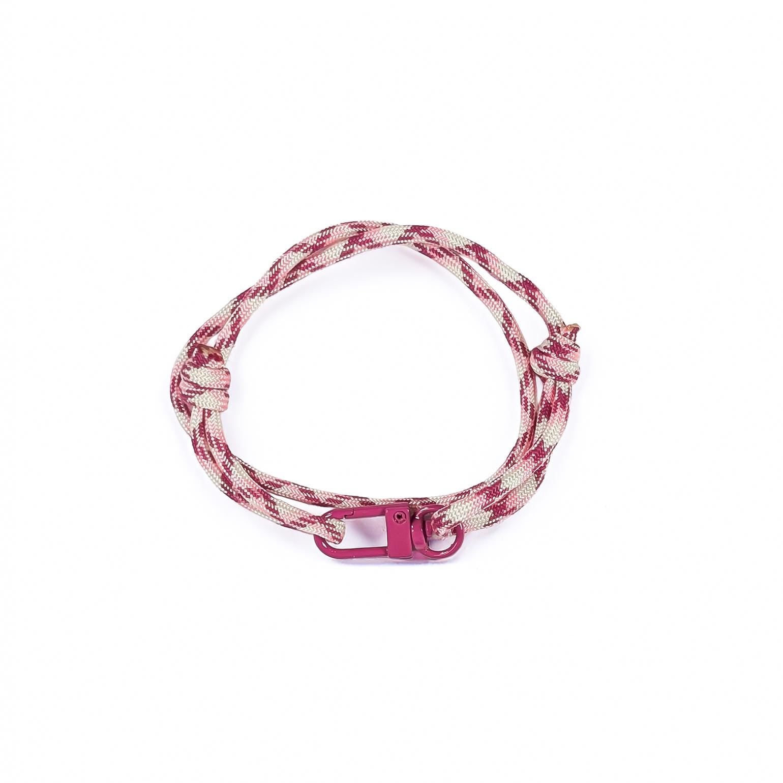 Pink Paracord Bracelet: Adjustable Sliding Knot, Cancer Research UK
