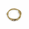 Gold Adjustable Paracord Wrap Bracelet With Gold Clasp