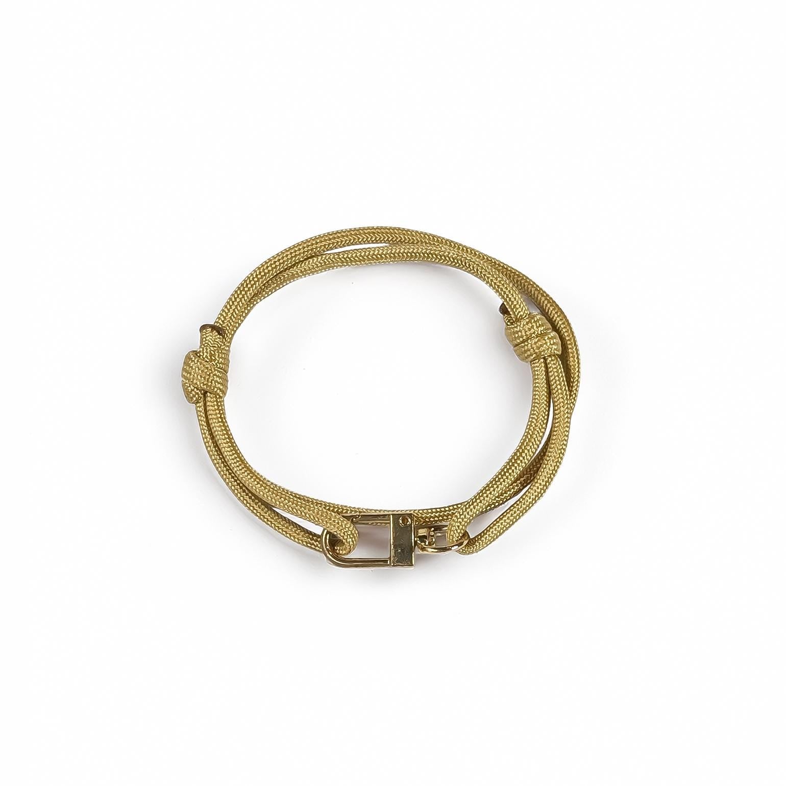 Gold Paracord Bracelet: Adjustable Sliding Knot, Stackable Design