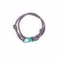 Lavender Purple Adjustable Paracord With Turquoise Clasp